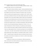 Dissertation: Le théâtre doit-il se mettre au service du monde pour le refléter strictement dans sa réalité, ou doit-il partir de cette réalité du monde pour s’en éloigner?