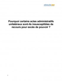 Pourquoi Certains Actes Administratifs Unilateraux Sont Ils Insusceptibles De Recours Pour Exces De Pouvoir Dissertation Hopital52 Pourquoi Certains Actes Administratifs Unilateraux Sont Ils Insusceptibles De Recours Pour Exces De Pouvoir Dissertation Hopital52