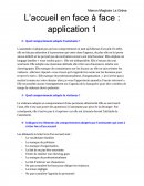 Quel comportement adopte l’assistante ?