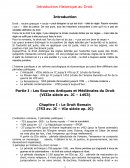 Introduction historique droit