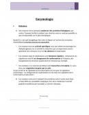Cours d'enzymologie - Médecine PACES UE1