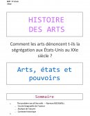 Comment les arts dénoncent t-ils la ségrégation aux États-Unis au XXe siècle ?