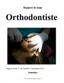 Rapport de stage orthodontiste