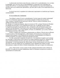Dissertation de droit constitutionnel sur la dmocratie representative