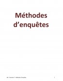 Méthodes d'enquêtes