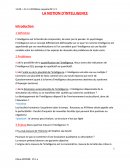 Notion d'intelligence