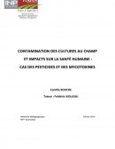 CONTAMINATION DES CULTURES AU CHAMP ET IMPACTS SUR LA SANTE HUMAINE : CAS DES PESTICIDES ET DES MYCOTOXINES