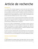 Article de recherche