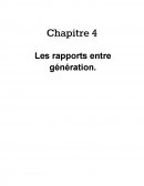 Les rapports entre generation