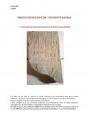 Commentaire Egypte antique