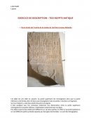 Commentaire Egypte antique