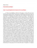 Dissertation participation des citoyens à la vie politique