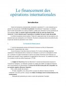 Financement à l'international