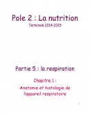 Anatomie et histologie de l’appareil respiratoire