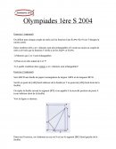 Olympiades 1ère S 2004