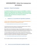 Ressources terrestres