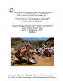 Rapport conference nationale des femmes dans les mines