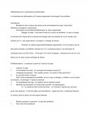 Méthodologie de la dissertation de philophie