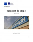 Rapport de stage decathlon cas