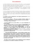 Droit constitutionel