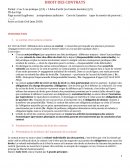 Cours Droit des contrats