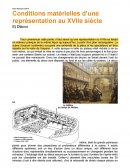 Conditions matérielles d’une représentation au XVIIe siècle