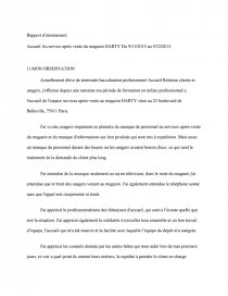 Exemple De Rapport De Stage Vente  Le Meilleur Exemple