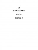 Le capitalisme est-il moral