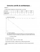 Correction contrôle de mathématiques