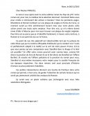 Lettre à ub auteur