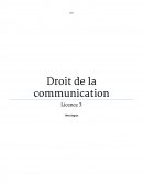 Droit de la communication cas