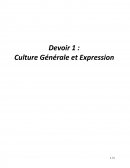 Culture Générale et Expression cas