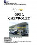 Rapport de stage opel