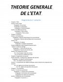 THEORIE GENERALE DE L’ETAT