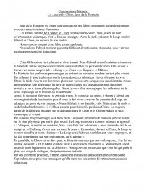 Commentaire De Texte Sur Le Loup Et Le Chien De Jean De La Fontaine 2nde Francais
