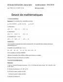 Devoir de mathématiques 6ém