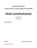 Droit constitutionnel cas