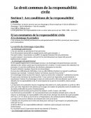 Le droit commun de la responsabilité civile