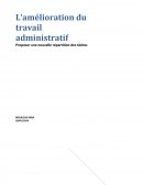 L’amélioration du travail administratif