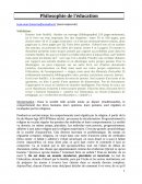 Philosophie de l'éducation cas