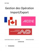 CCF E61 Gestion des Opération Import/Export