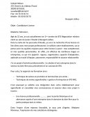 Exemple de lettre de motivation pour une demande de licence pro