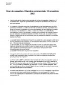 Cour de cassation, Chambre commerciale, 13 novembre 2007