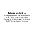 La problématique de la liberté individuelle et de l’ordre social dans le roman français du XVIII siècle