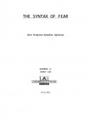 The syntax of fear