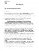 Information sur les possibilités d’évolution