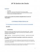 Fiche sur le Juste à Temps (JAT)