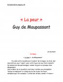 Fiche de lecture "La peur" Guy de Maupassant