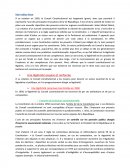 Le conseil constitutionnel cas