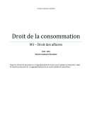 Cours droit de la consommation